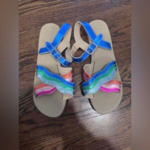 Mini Boden Rainbow Sandals